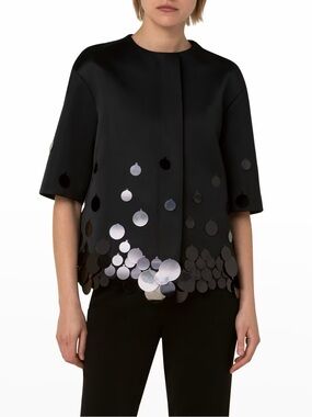 AKRIS PUNTO SHORT SLEEVE JACKET